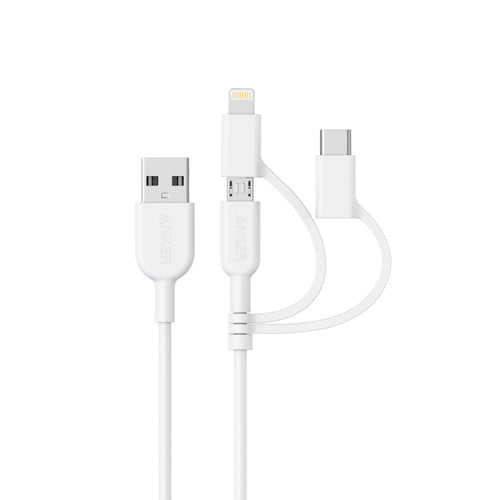 Au 1 Collection Select Anker Powerline Ii 3 In 1ケーブル 0 9m Iphone Ipad向け ケーブルの製品情報