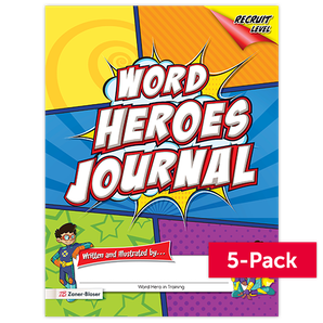 Word Heroes © 2017 Grade K Recruit Journal (5-Pack) - Zaner product image