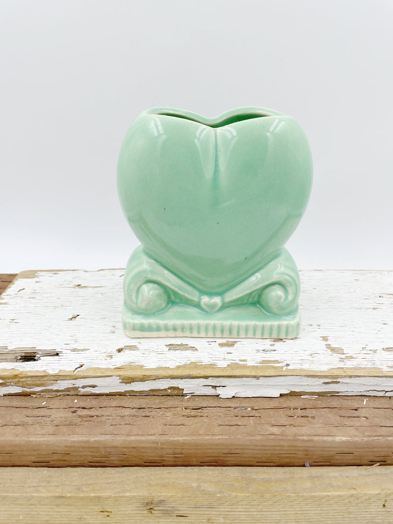 Mint Green Sweetheart Vase