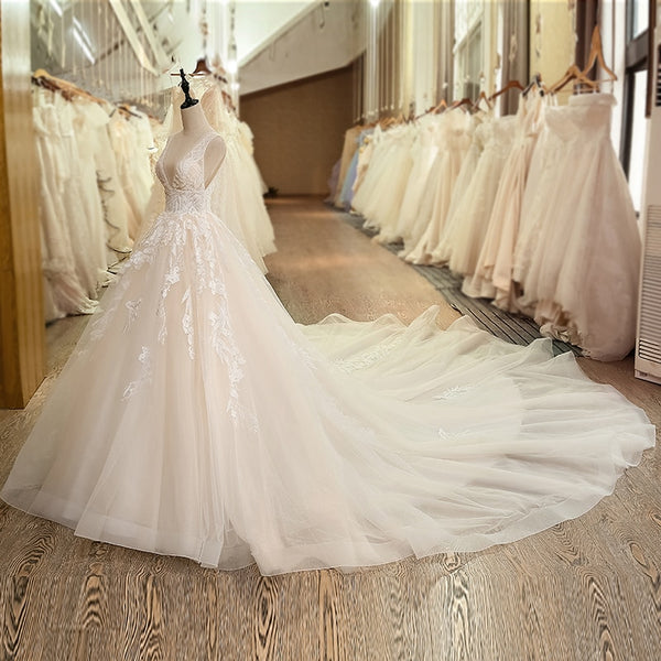 Elegant Heavy Beaded/Crystal Ball Gown