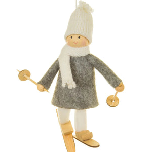 Nordic Skier Ornament - Farm Home Marketplace