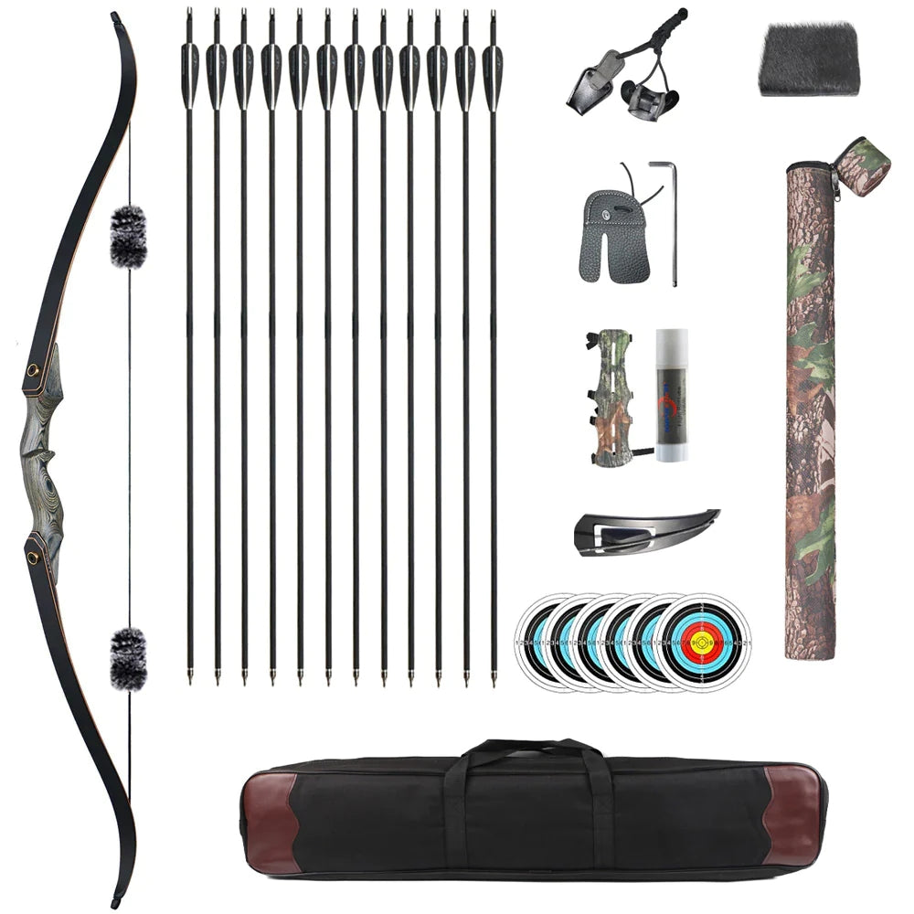 45 15lbs Kids Takedown Bow Arrows Quiver Kit Archery