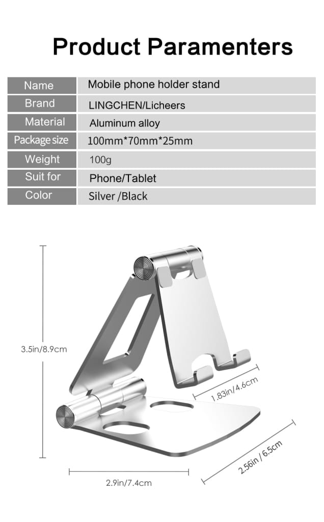 Lingchen Phone Holder Stand for Iphone 11 Xiaomi Mi 9 Metal