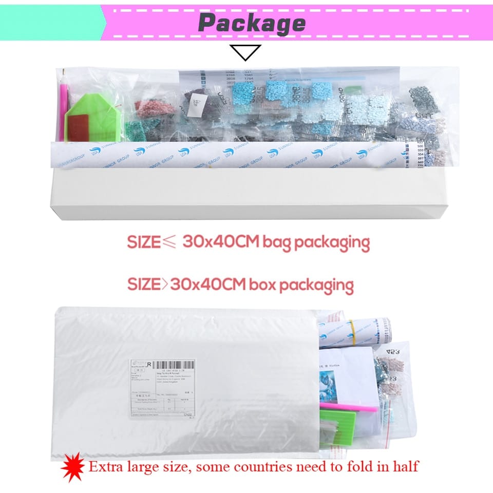 5Pcs No Frame 5D DIY Diamond Painting Church Holy City Of