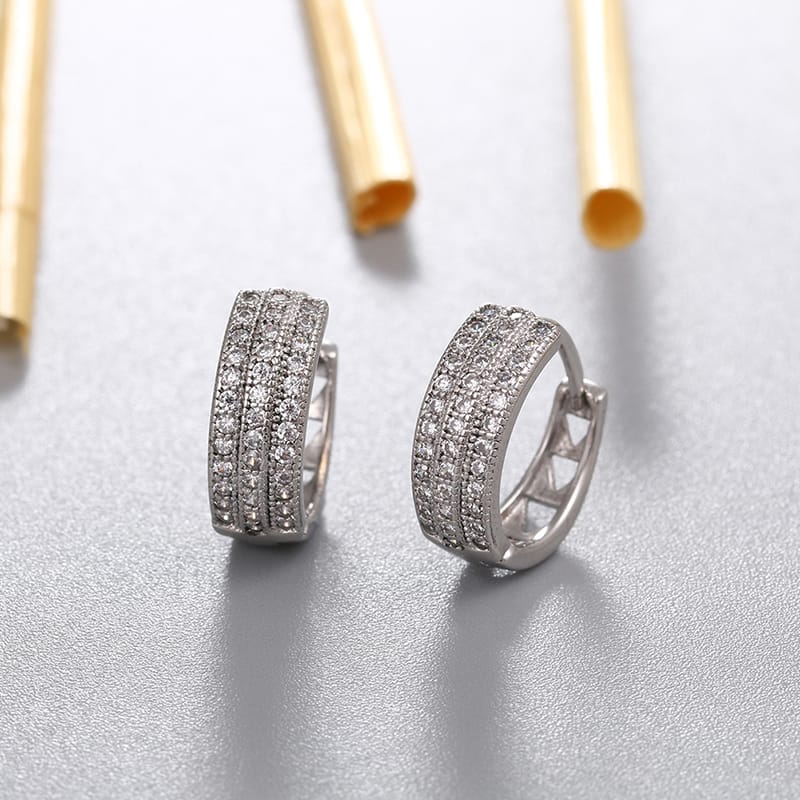 Diamond Earrings For Men Women Stud Earrings Hip Hop Earring