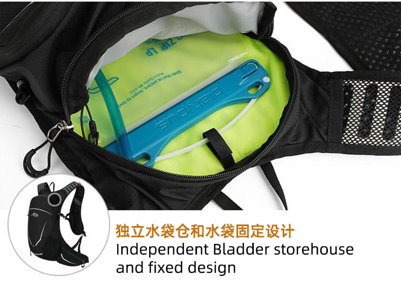 18l Ultralight Backpack with Water Bag Storage Hydration