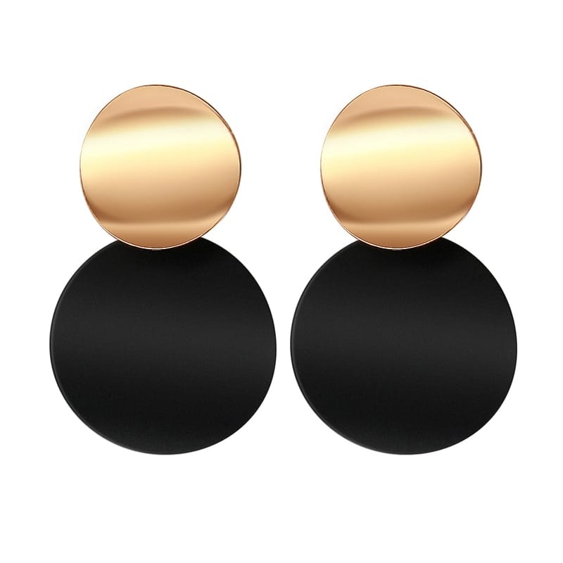 Korean Round Earrings for Women