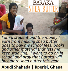 Women in Ghana testimonial of Baraka Shea Butter