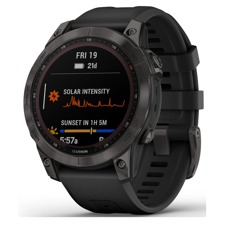 Garmin fenix 7 Pro Sapphire Solar Smartwatch - 47mm, Carbon Gray DLC