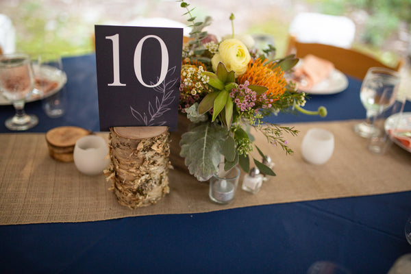 Calligraphy Table Numbers Floral Outdoor wedding