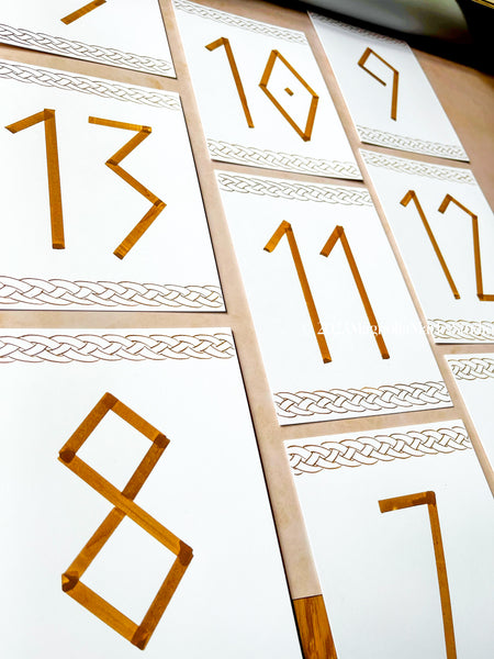 Hand Drawn Calligraphy Table Numbers