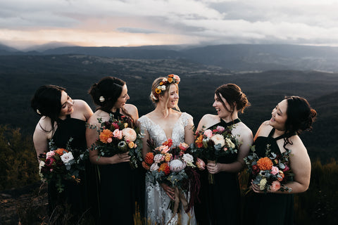 Beautiful Blue Mountains  venue and Flower Empire Wedding Florals