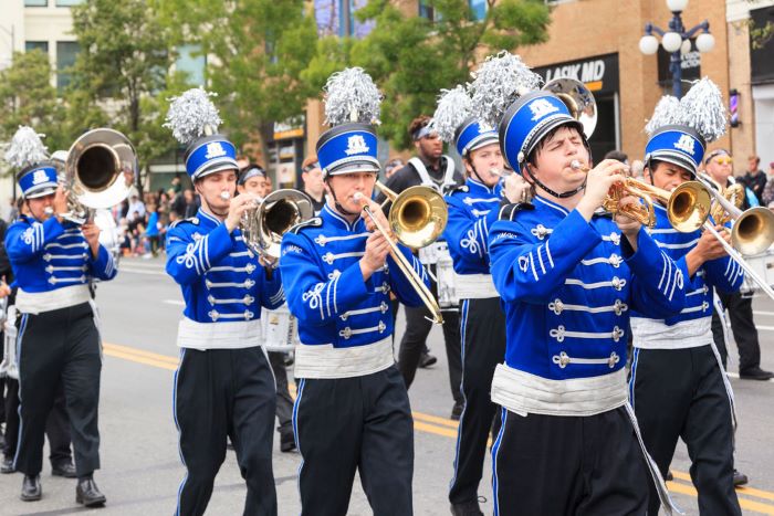 blue marching band