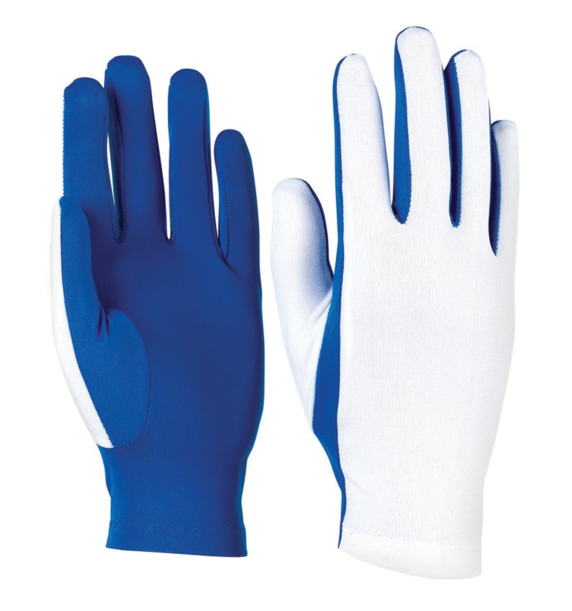 marching band blue gloves