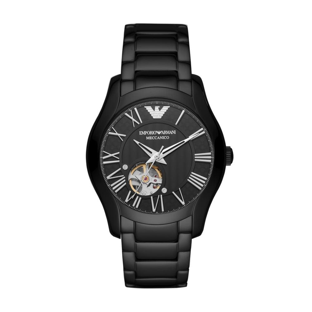 Armani Mens Black Stainless Steel Watch - AR60014