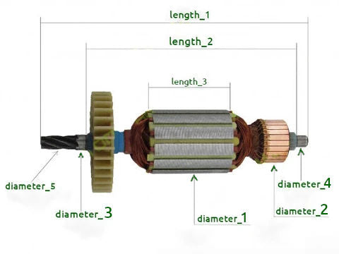 Choose rotor armature by parameters