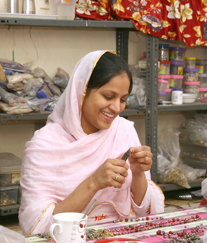 Productora de Asha, organización de Comercio Justo en India