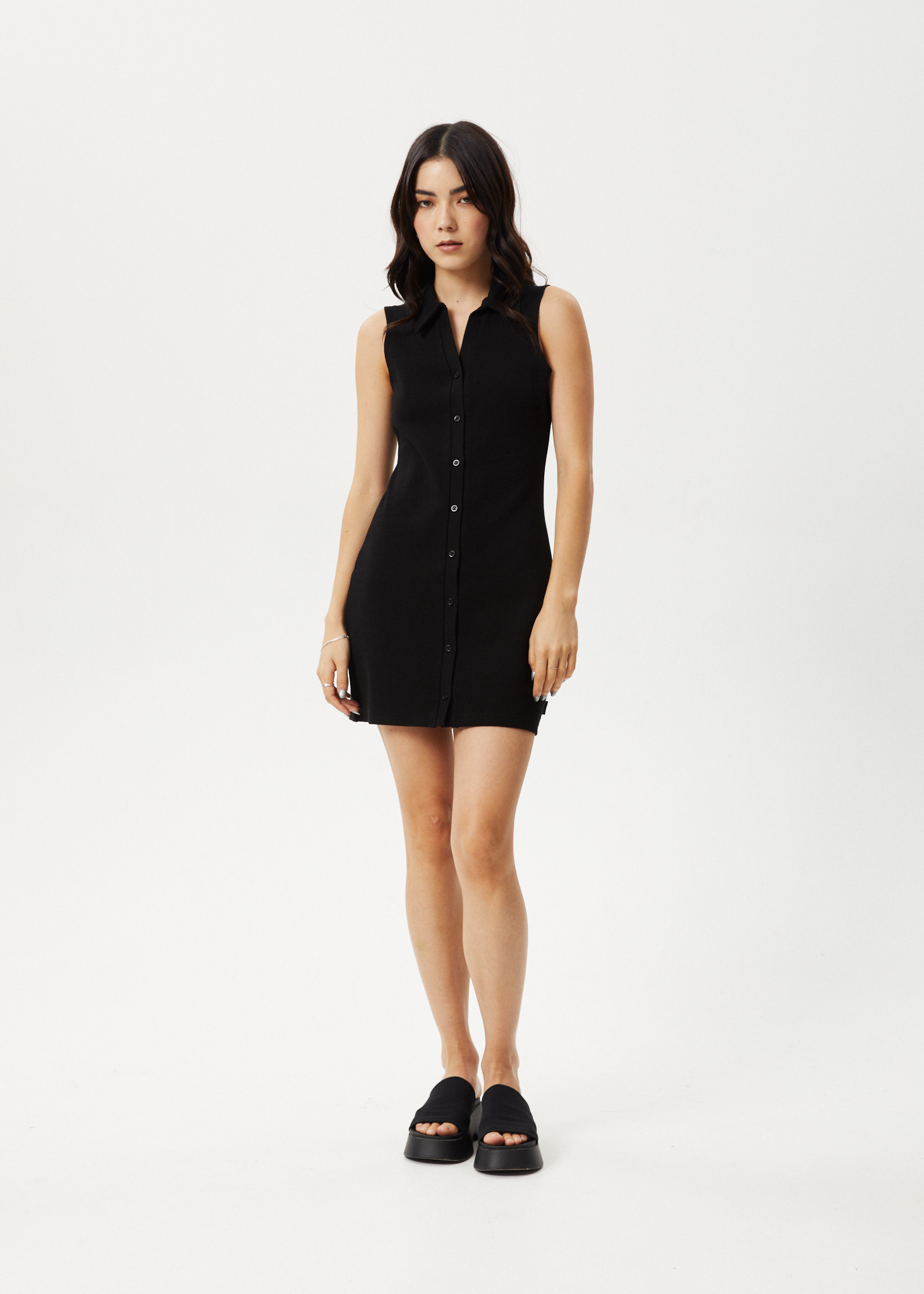 Shop Afends Rib Mini Dress