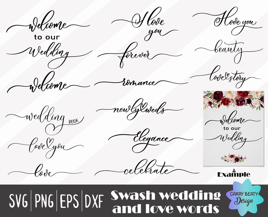 Download 14 Swash Wedding Font Love You Clipart Wedding Sign Svg Png Eps Dxf Carry Beauty Svg Design