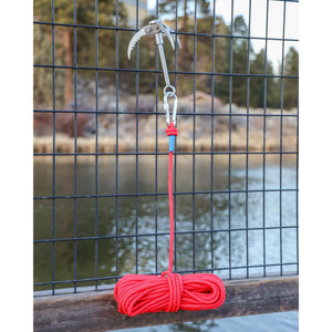 FOLDABLE GRAPPLING HOOK WITH SAWTOOTH PRONGS