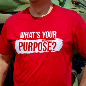 (ALMOST SOLD OUT) WHAT'S YOUR PURPOSE Premium Crew T-Shirt