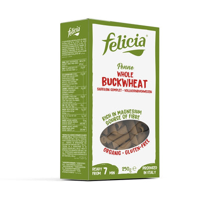 Felicia Organic Buckwheat Penne - Gluten-Free Pasta for a Healthy, Nutty  Twist – firstorganicbaby