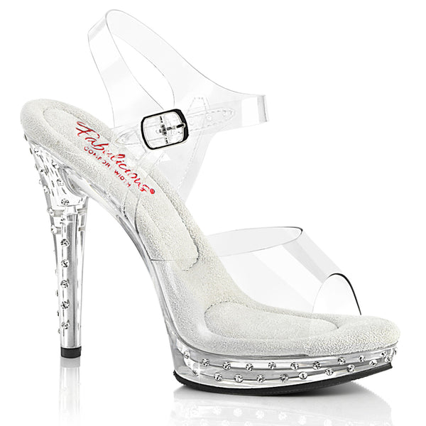 Pleaser Poise-501 - Clear in Sexy Heels & Platforms - $44.87