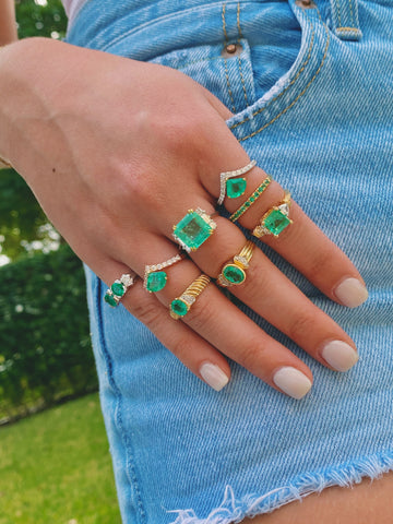 Natural emerald collection by pacific jewelry