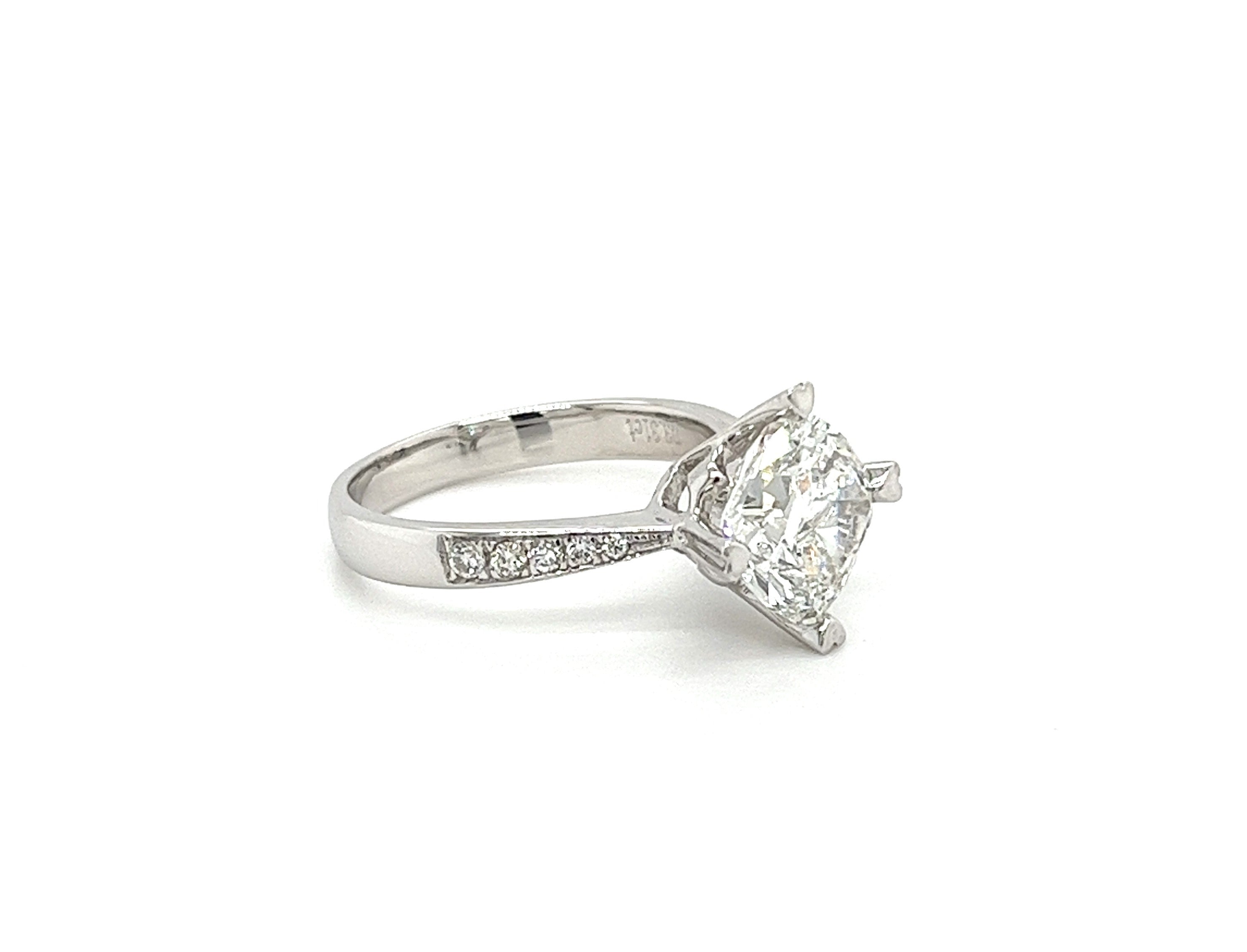 Jewellery - Rings - 14K White Gold Square Diamond Engagement Ring - Online  Shopping for Canadians