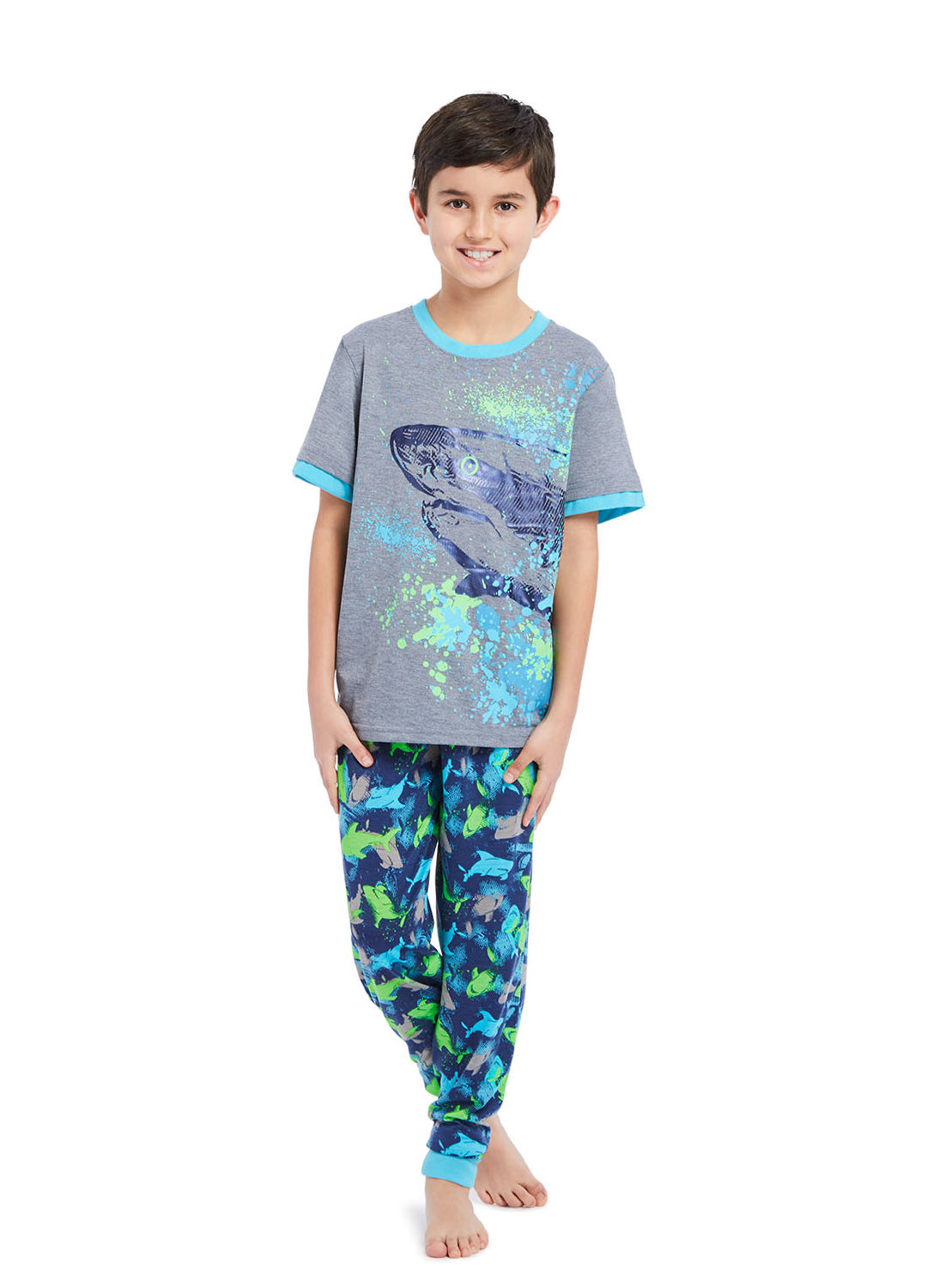 Yoycol Turtle Shell Kids Pajamas Set L