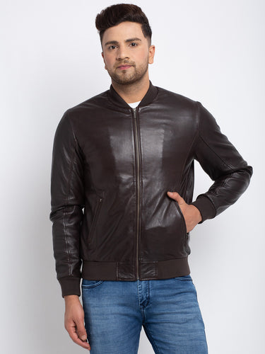 Buy ESPRIT Men Charcoal Grey Solid Biker Jacket - Jackets for Men 7091177 |  Myntra