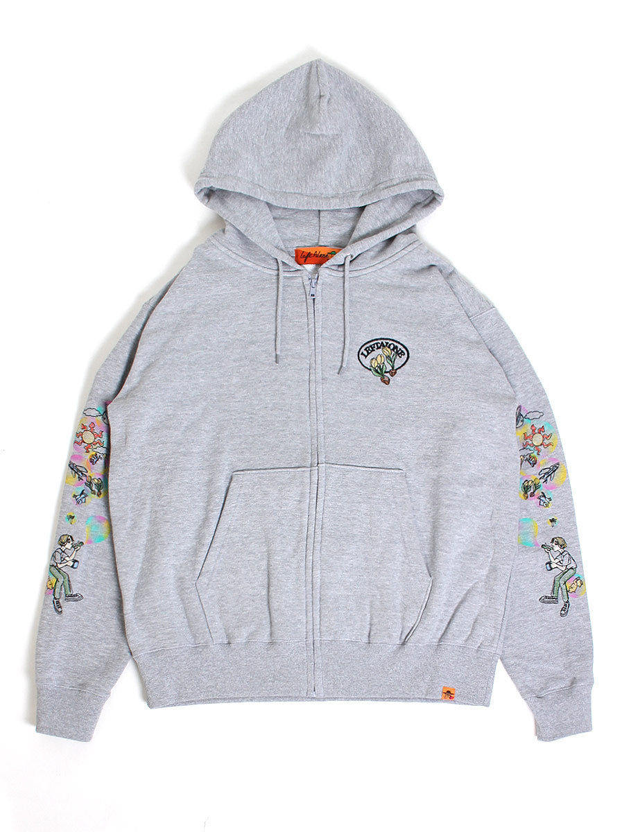 BUBBLE ZIP PARKA -H.GREY-