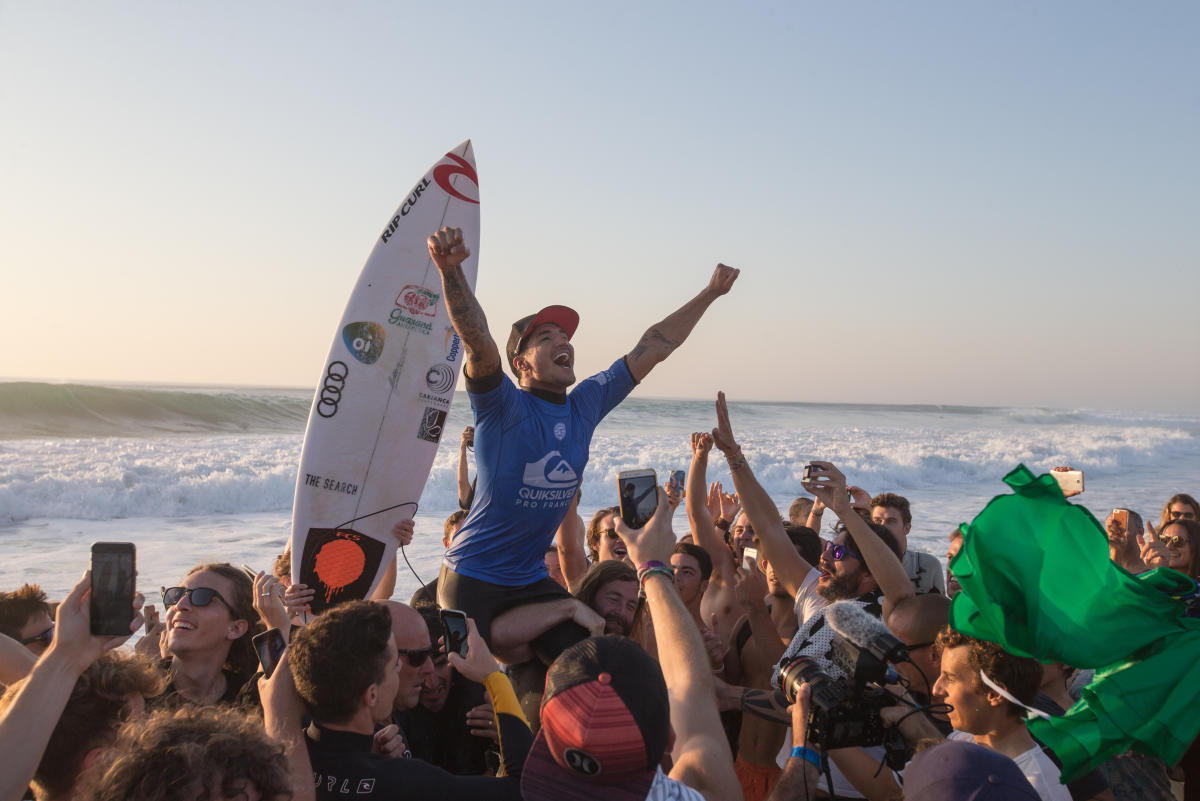 Gabriel Medina Wins Quiksilver Pro France 2017. Photo © WSL / Laurent Masurel