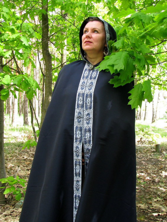 Sky blue hooded cloak – EthnicGiftsByInna