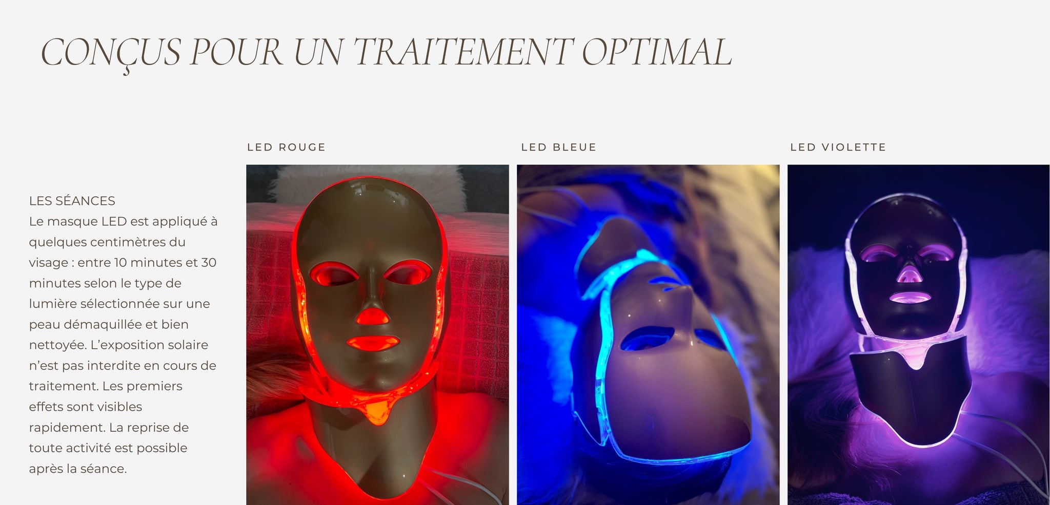 BeautyMask LED | Rituel Beauté et Santé. La photothérapie par LED sans UV à domicile.Masque de photothérapie par LED anti-acné, anti-âge, qui stimule et accélère les capacités régénératrices naturelles de la peau sans produit chimique ni UV