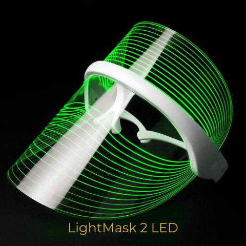 LightMask 2 LED | Sans fil/Wireless | Rituel Beauté et Santé. La photothérapie par LED sans UV à domicile.Masque de photothérapie par LED anti-acné, anti-âge, qui stimule et accélère les capacités régénératrices naturelles de la peau sans produit chimique ni UV