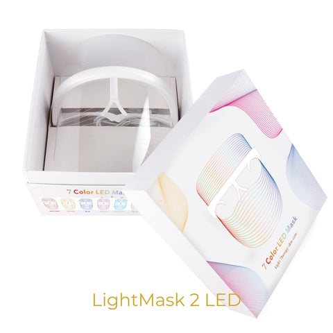 LightMask 2 LED | Sans fil/Wireless | Rituel Beauté et Santé. La photothérapie par LED sans UV à domicile.Masque de photothérapie par LED anti-acné, anti-âge, qui stimule et accélère les capacités régénératrices naturelles de la peau sans produit chimique ni UV