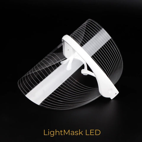 LightMask LED | Sans fil/Wireless | Rituel Beauté et Santé. La photothérapie par LED sans UV à domicile.Masque de photothérapie par LED anti-acné, anti-âge, qui stimule et accélère les capacités régénératrices naturelles de la peau sans produit chimique ni UV