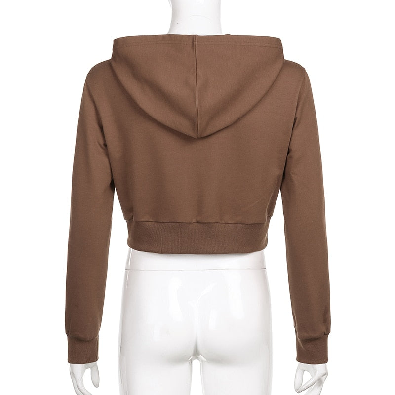 INDIA CROPPED HOODED SWEATSHIRTS - The Look Edit 