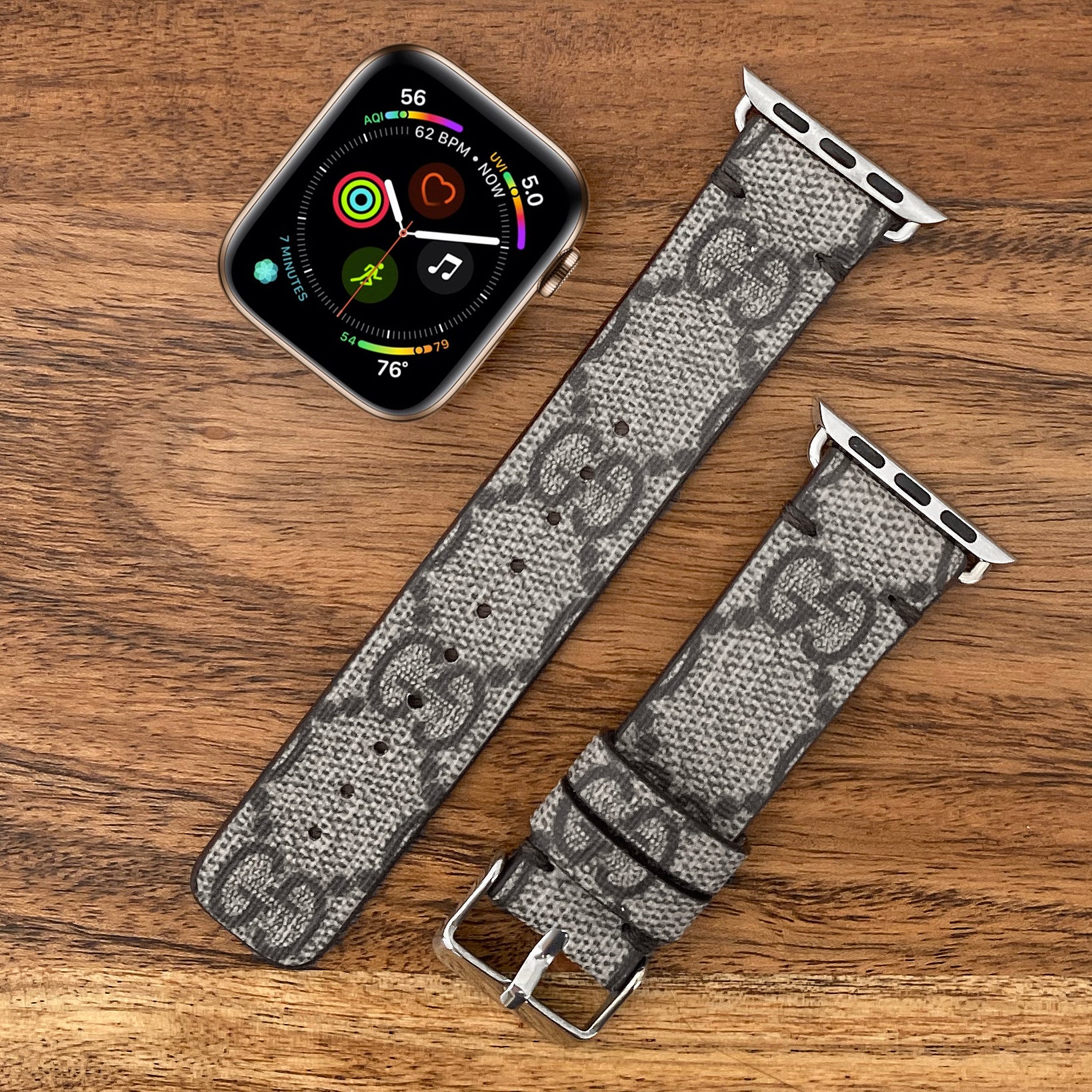 Handmade Authentic Repurposed Luxury High End Apple Watch band