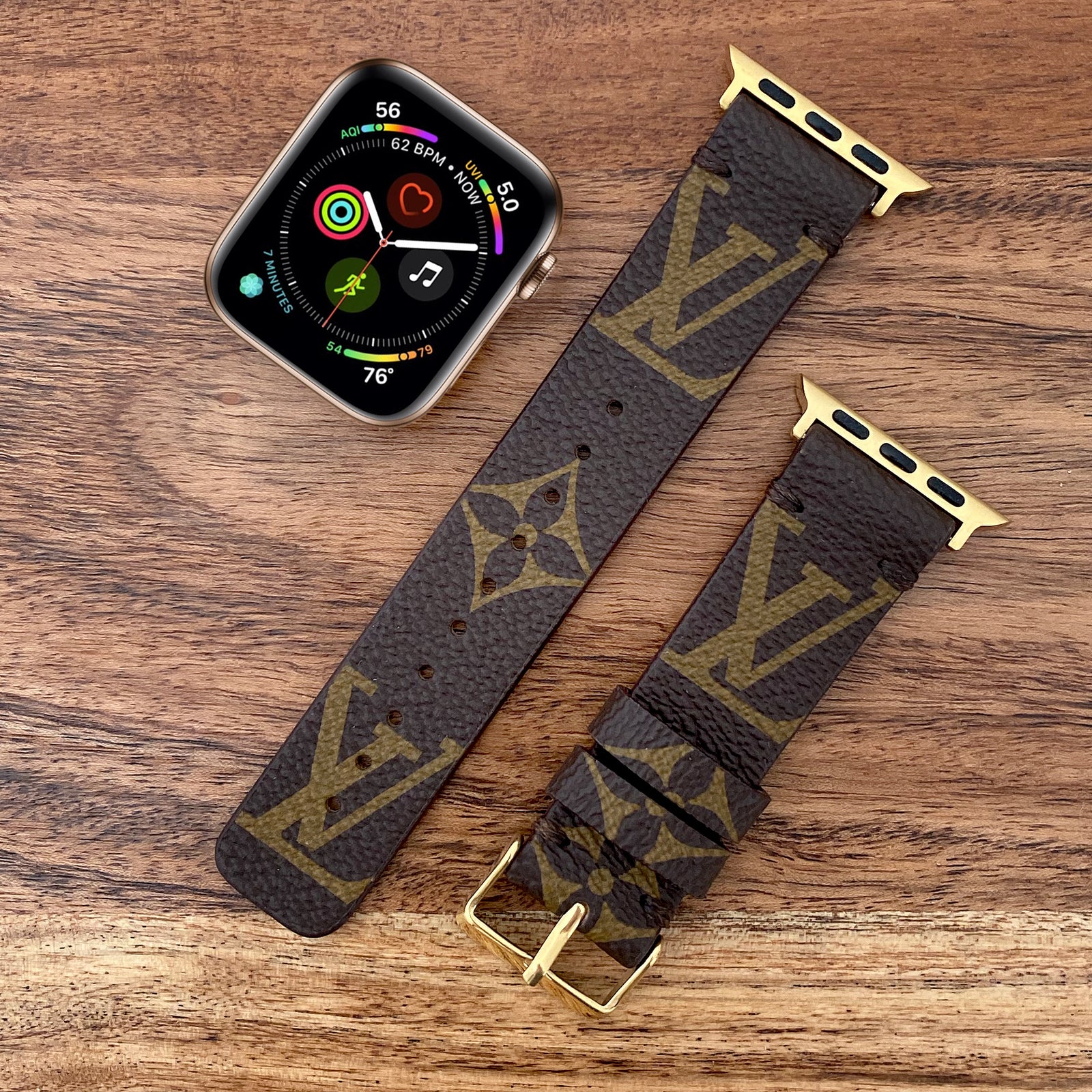 Upcycled Gucci & Louis Vuitton Apple Watch bands & Samsung Galaxy