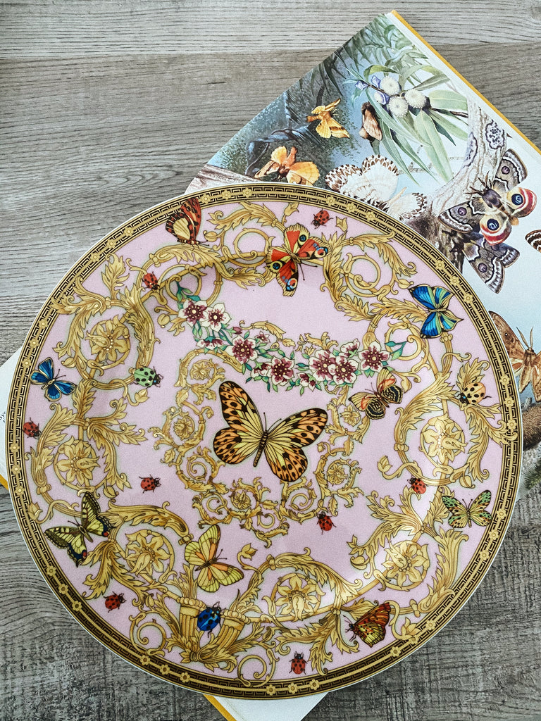 versace butterfly plates