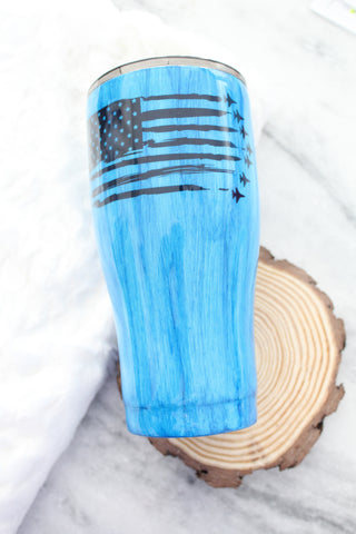 Wood Grain Tumbler (Dark & Light Wood) – Blue Sky Customs