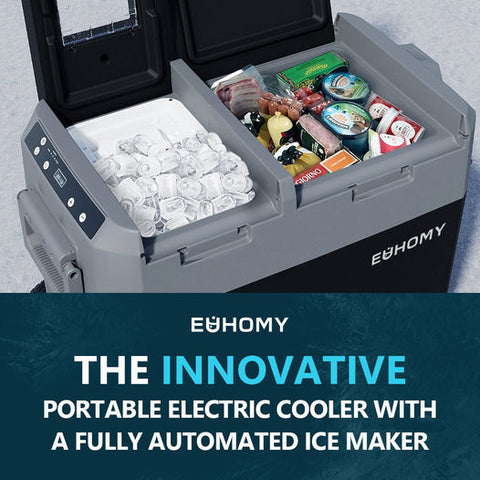 Euhomy: The Electric Cooler With A Fully Automated Ice Maker by