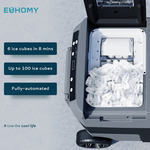 Euhomy: The Electric Cooler With A Fully Automated Ice Maker by