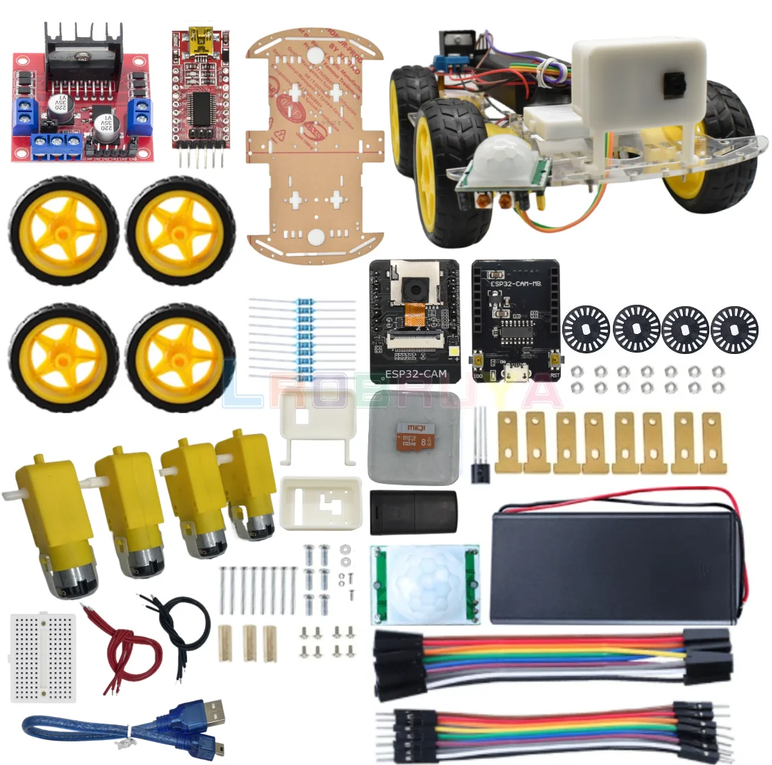 ESP32 CAM Starter Car Kit, programming project automation DIY kit LTARK-36