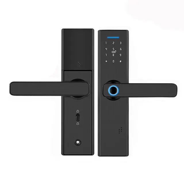 Custom Home Electronic Electric Tuya APP Wifi Smart Lock,Digital Biometric Fingerprint Door Lock  password IC Manufacturer