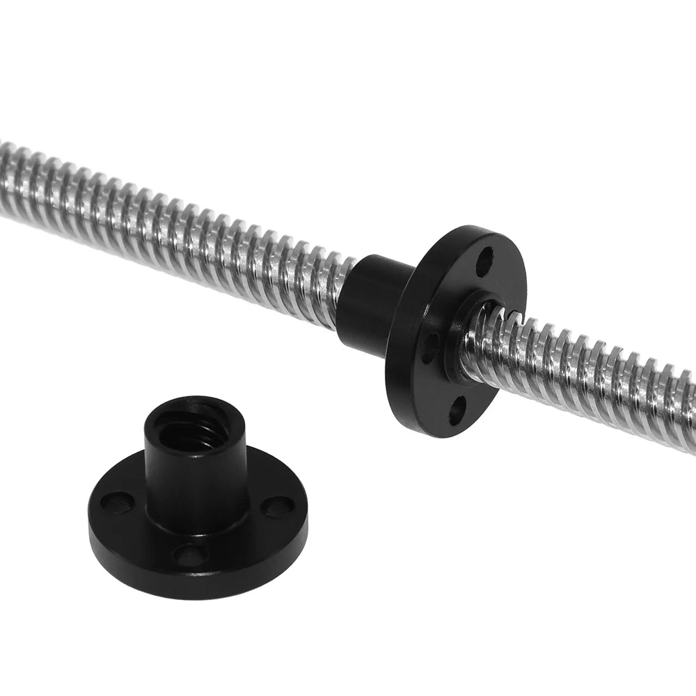 Custom 3D Printer Parts Z Axis Trapezoid Motor Screw Nuts T8 Nut Trapezoidal POM Nut Lead 1mm 2mm 8mm for T8 Lead Screw Manufacturer
