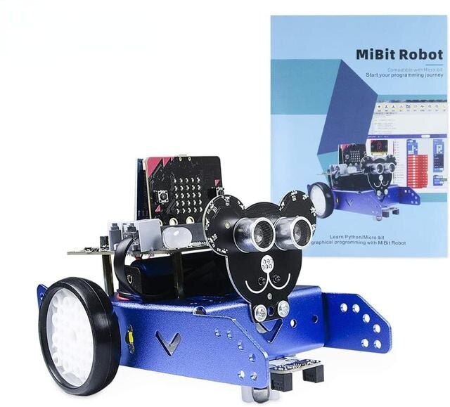 Micro:bit Programmable Education Robot Car Kit STEM Education, DIY Mechanical Building Blocks, Improve Children' s Lo