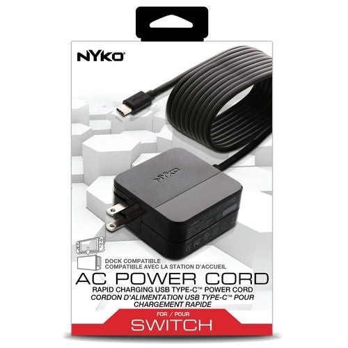 NYKO Nintendo Switch AC Power Cord